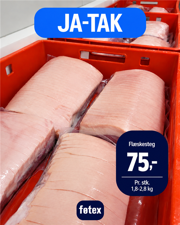 Flæskesteg ca. 1,8–2 8 kg