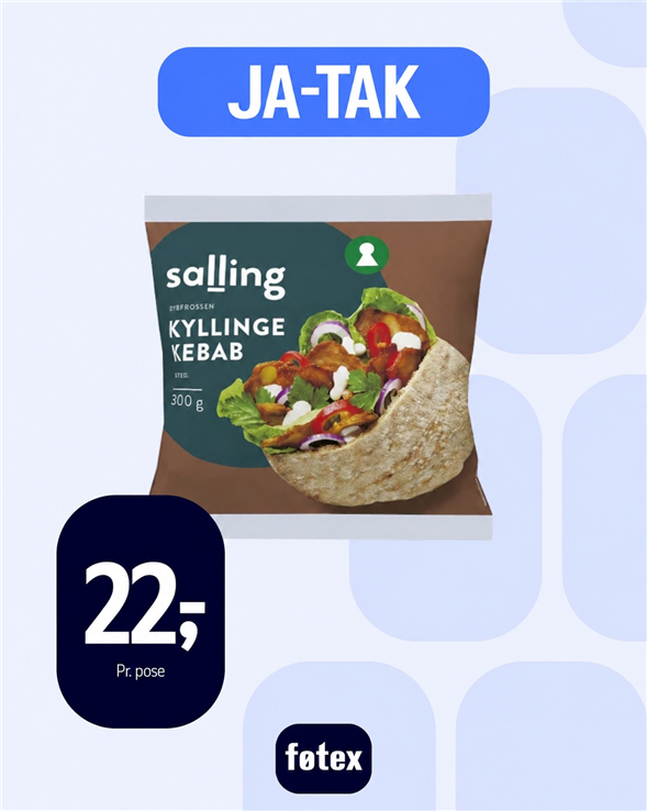 SALLING KYLLINGEKEBAB 300G.