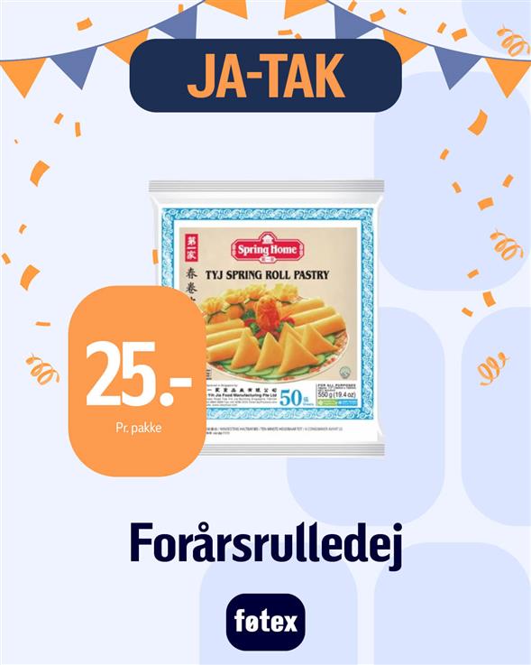 TYJ SPRING ROLL PASTRY FORÅRSRULLE DEJ
