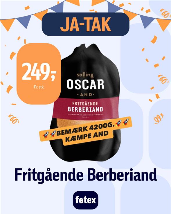 OSCAR FRITGÅENDE BERBERIAND 4200G.
