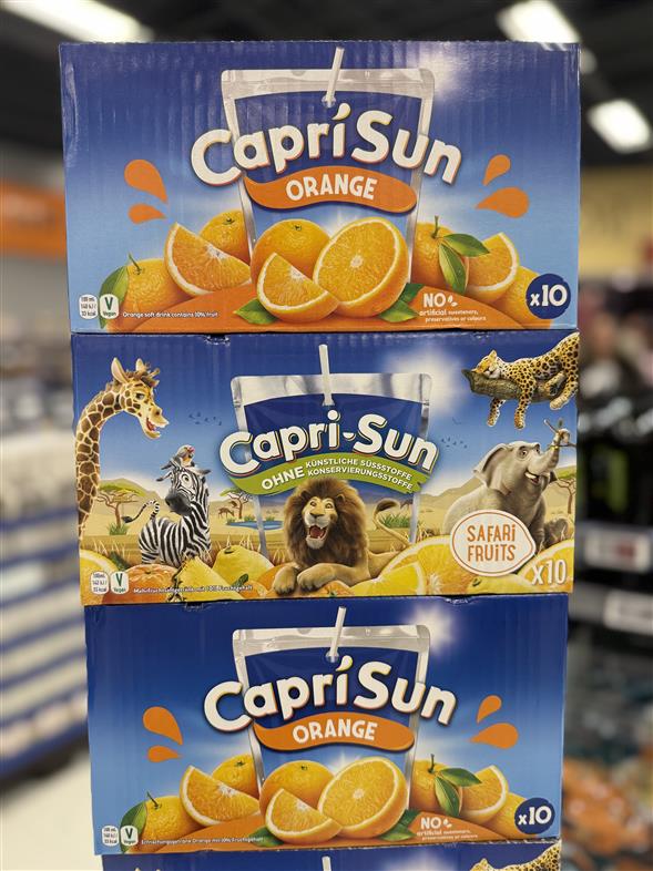 CAPRI-SUN 10-PACK ORANGE EL. SAFARI