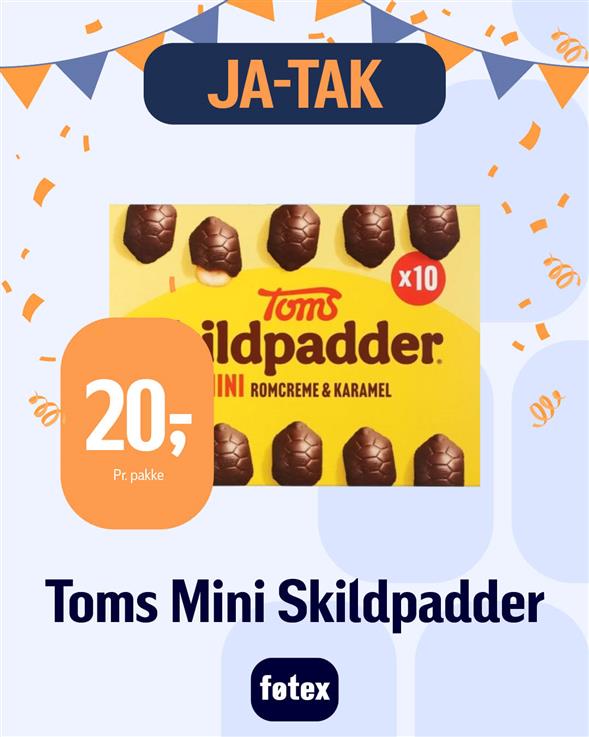 TOMS MINISKILDPADDER 10 STK.