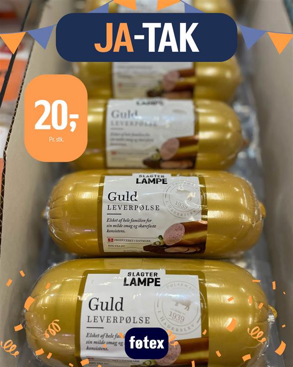 SLAGTER LAMPE GULD LEVERPØLSE 400G