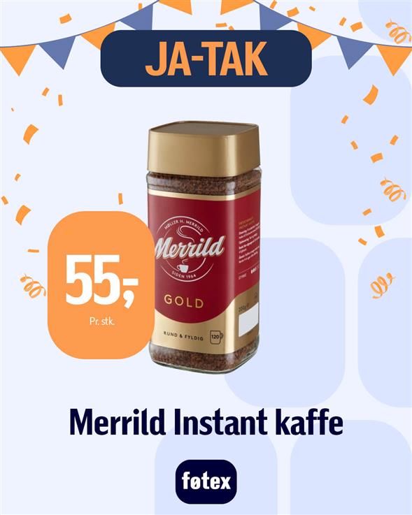 MERRILD INSTANT KAFFE 200G.